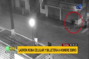 Tacna: sujeto es captado robando celular y billetera a hombre ebrio