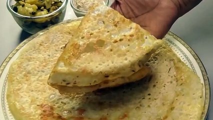 व्रत का पोरस दोसा जो घंटो बाद भी चीचड़ न हो । Porus dosa for Vrat, Raw Peanut Chutney & Masala Aloo