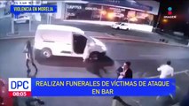 Dan el último adiós a víctimas del ataque en Bar de Morelia