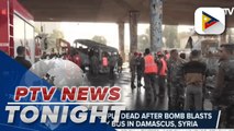 At least 12 people dead after bomb blasts hit military bus in Damascus, Syria
