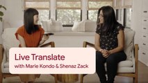 Live Translate. Interpreter Mode Demo with Marie Kondo - Pixel 6 Launch