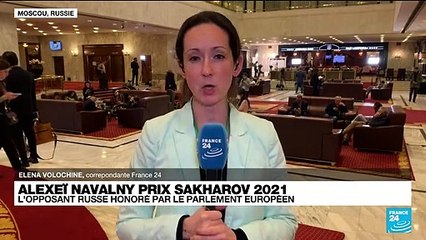 Prix Sakharov 2021 : l'opposant russe Alexeï Navalny honoré par le Parlement européen