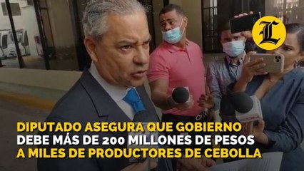 Diputado asegura que gobierno debe más de 200 millones de pesos a miles de productores de cebolla