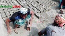 Total Process Of Manual Clay Bricks Making Village Work Life | Traditional Way Clay Bricks Making - Fastest Clay Brick making hand bricks |