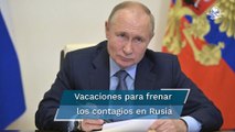 Putin decreta semana no laborable e insta a rusos a vacunarse contra el coronavirus