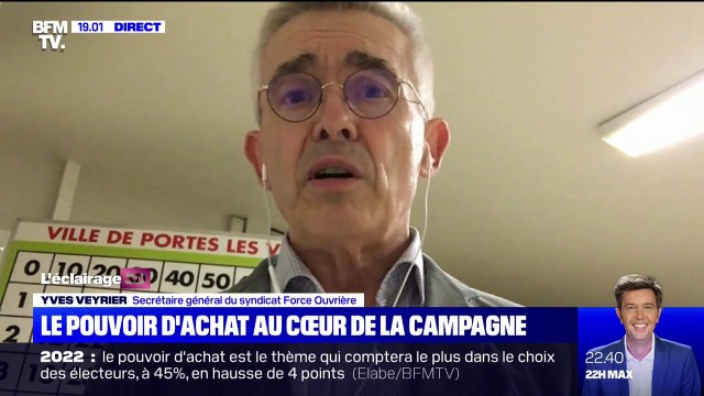 Pour Yves Veyrier (syndicat Force ouvrière), il aurait été bienvenu d'aller au-delà de l'augmentation règlementaire du Smic, dès septembre