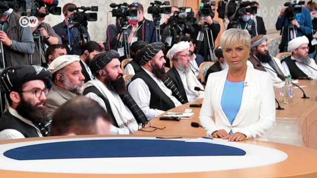 Талибы впервые в Москве как власть Афганистана и премия Сахарова Навальному. DW Новости (20.10.2021)
