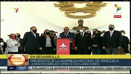 Declaraciones del Presidente de la Asamblea Nacional de Venezuela Jorge Rodríguez