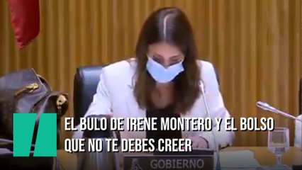 No, Irene Montero no ha acudido con un bolso Louis Vuitton a la Comisión de Igualdad