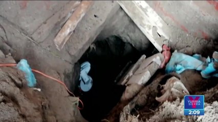 Localizan túnel para la extracción de combustible en Acolman