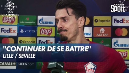 La réaction de José Fonte après le nul face à Séville - Lille / Séville