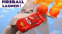 Hot Wheels Fireball Volcano Challenge with Disney Pixar Cars 3 Lightning McQueen in this Funlings Race Video for Kids Family Friendly Full Episode English Toy Cars Race by Toy Trains 4U