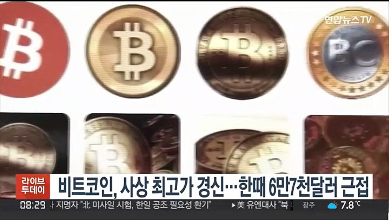 [핫클릭] 비트코인, 사상 최고가 경신…한때 6만7천달러 근접 外