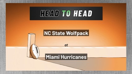 NC State Wolfpack at Miami Hurricanes: Spread