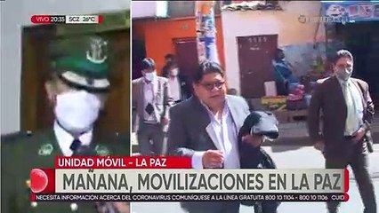 La Policía “garantiza” actividades normales en La Paz, pide evitar la violencia