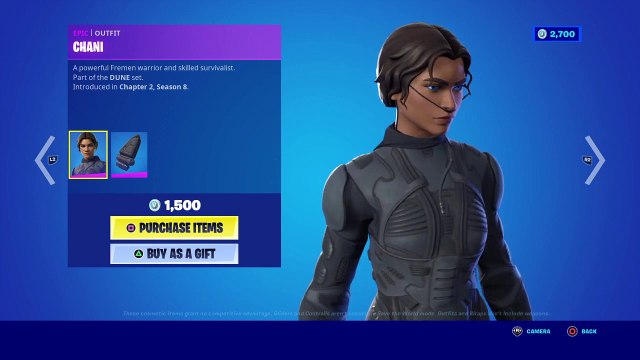CHANI “OUTFIT” (EPIC) 1500 V BUCKS - FORTNITE CHAPTER 2 SEASON 8