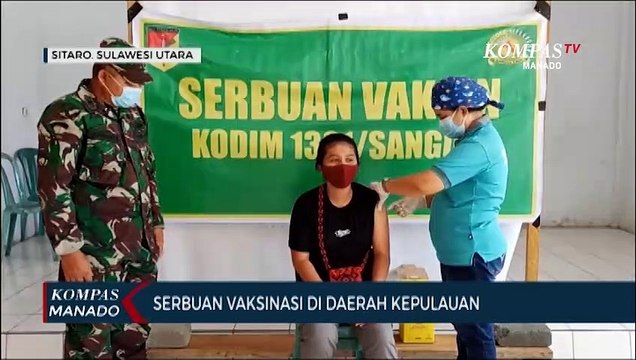 Kodim 1301 Sangihe Menggelar Serbuan Vaksinasi