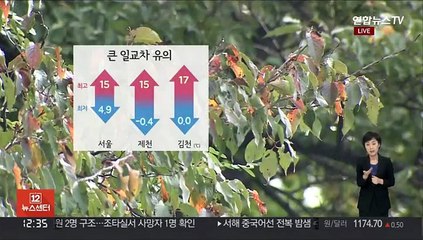 [날씨] 가끔 구름, 큰 일교차…최고 기온 15도 안팎