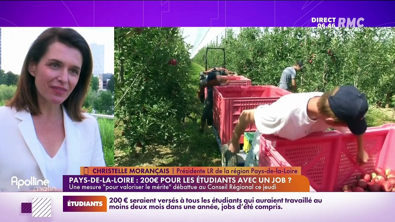 On peut tout dire sur RMC : Pays-de-la-Loire, 200 euros pour les étudiants avec un job ? - 21/10