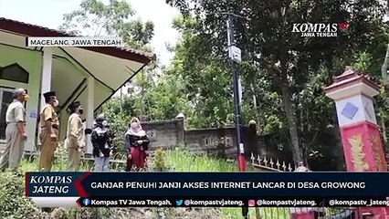 Ganjar Penuhi Janji Akses Internet Lancar di Desa Growong