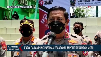 Kapolda Lampung Pastikan Pecat Oknum Polisi Perampok Mobil