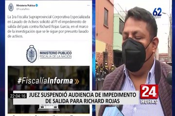 Reprograman para mañana audiencia de impedimento de salida contra operador de Cerrón