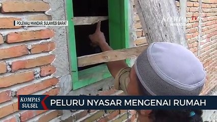 Peluru Nyasar Mengenai Rumah Warga