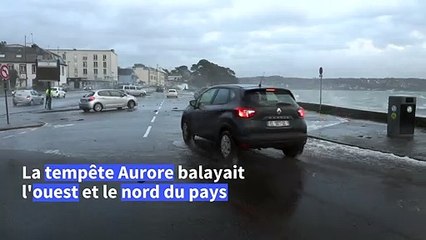 La tempête Aurore souffle sur les côtes du Finistère