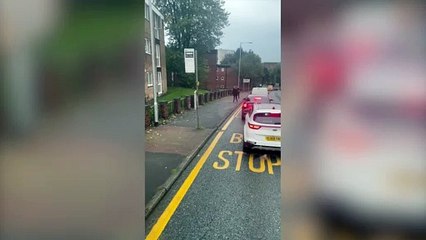 Man spotted walking down street in Scholes with machete