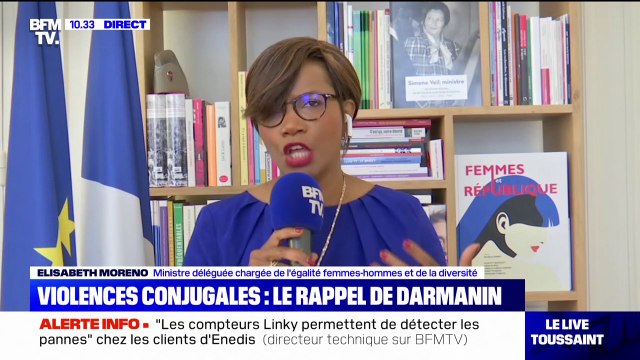 Elisabeth Moreno: les violences conjugales sont un sujet qui est ignoré depuis si longtemps que certaines personnes n'ont pas eu la formation adéquat dans les commissariats
