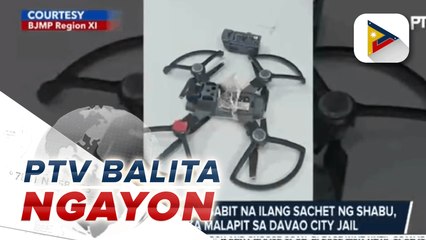 Drone na may nakasabit na ilang sachet ng shabu, nakumpiska malapit sa Davao City Jail