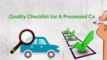 Quality Assurance List for a Used Car