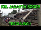 KRL Jakarta Bogor Terguling