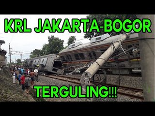 KRL Jakarta Bogor Terguling