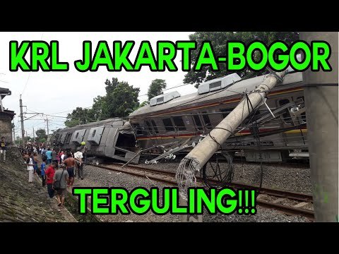 KRL Jakarta Bogor Terguling