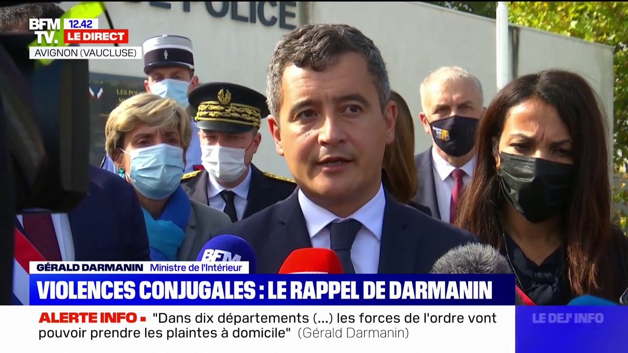 Gérald Darmanin: "À ma connaissance, il y a moins de 200 policiers et gendarmes qui ont été condamnés pour violences conjugales"