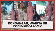 Lagi Asyik Kondangan, Wanita Ini Mendadak Panik Lihat Tamu yang Datang