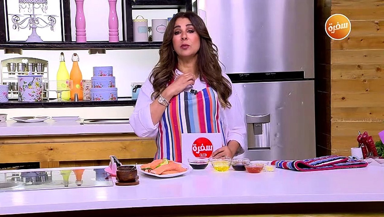 سلمون بصلصة العسل و البرتقال | غادة التلي