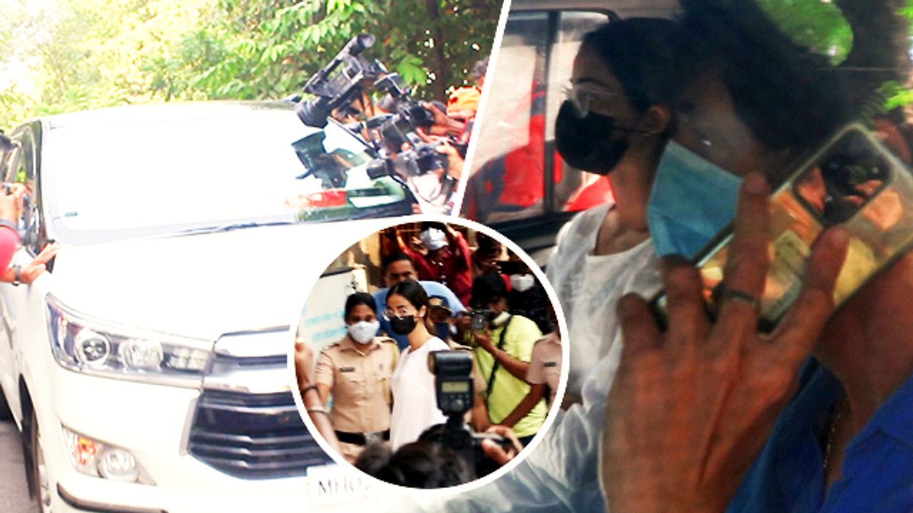Ananya Panday & Chunky Panday Arrive At NCB Office After Raid