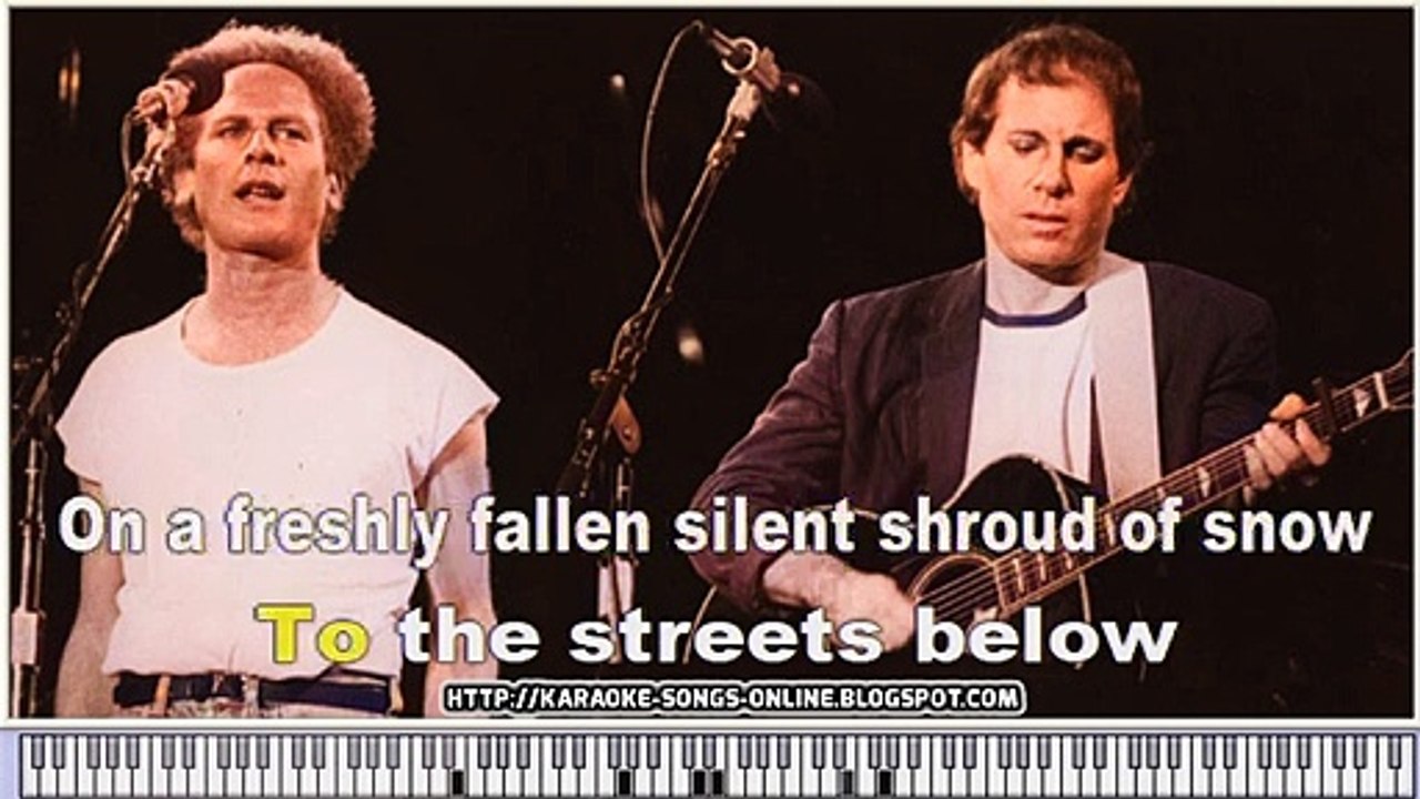 Simon & Garfunkel - I Am A Rock - Karaoke Instrumental Version with virtual piano & lyrics
