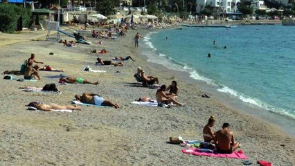 Ekim ayında deniz keyfi...Sahiller yeniden doldu