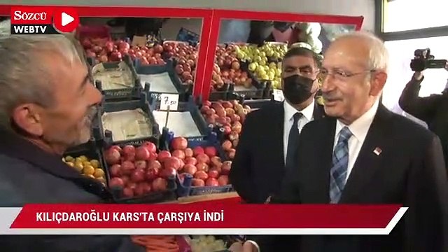 Kılıçdaroğlu, Kars'ta çarşıya indi... Bir dokundu, bin ah işitti!