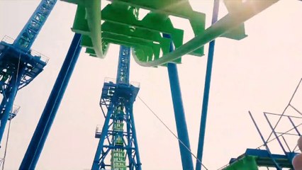Aftershock (Silverwood Theme Park, Idaho) Roller Coaster POV Video - Inverted Boomerang - Front Row