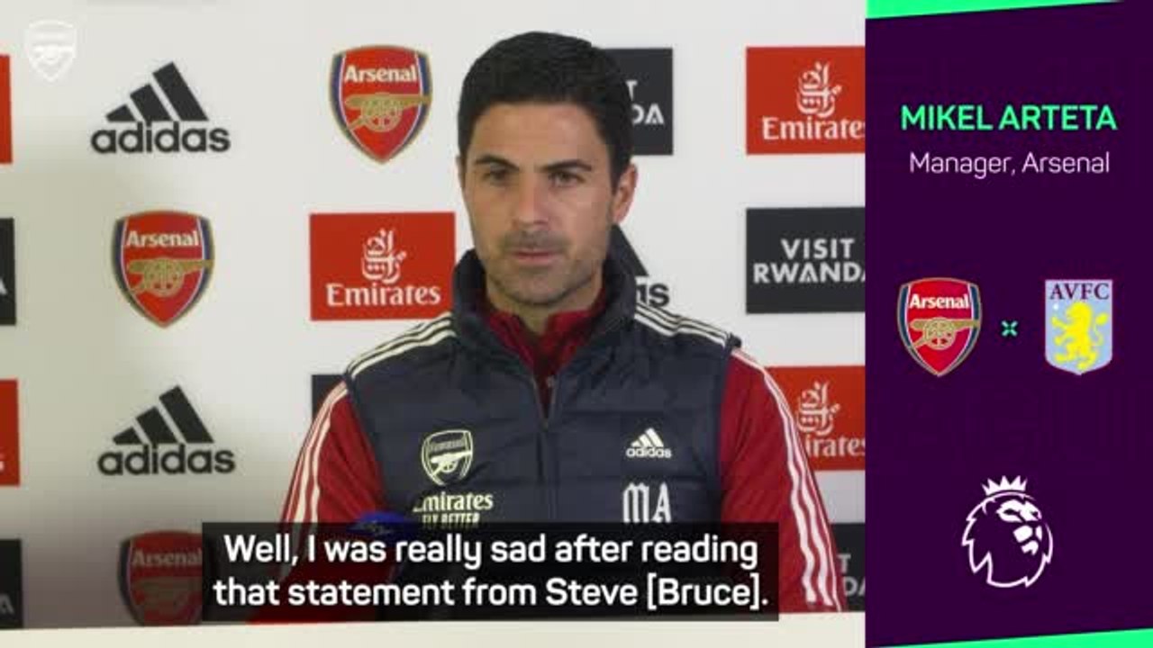 Arteta calls for change after Steve Bruce abuse