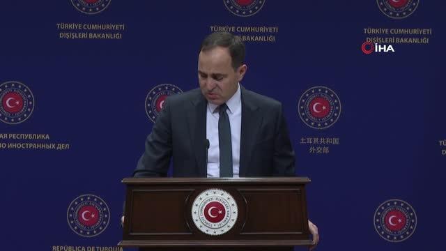 Dışişleri Bakanlığı Sözcüsü Bilgiç: AB'nin ne söylediği çok önemli değil, çünkü rapor baştan aşağı çifte standartla yazılmış