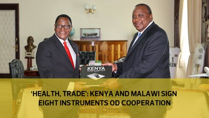 'Health, trade'- Kenya and Malawi sign eight instruments of cooperation-