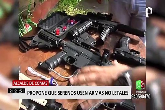 Delincuencia en Comas: vecinos a favor del uso de armas no letales para serenos del distrito