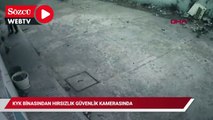 KYK binasından hırsızlık güvenlik kamerasında