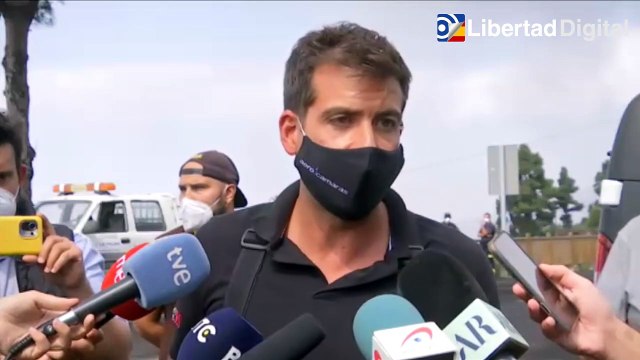 Una misteriosa pancarta donde estaban los perros de La Palma demuestra que han sido rescatados