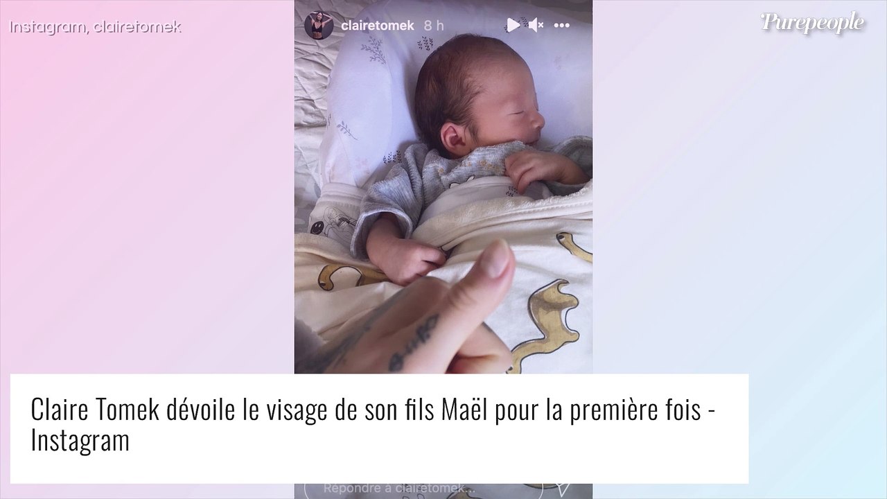 Claire Tomek maman : première photo de son fils Maël, un bébé "content" et chevelu